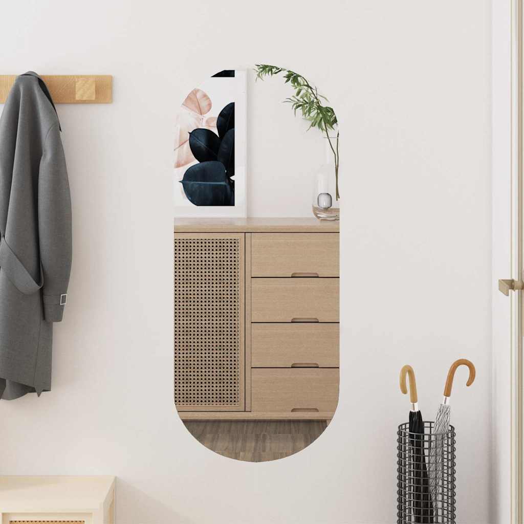 VidaXL Wandspiegel 30x70 cm ovales Glas