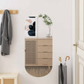 Vidaxl wandspiegel 35x80 cm ovaal glas