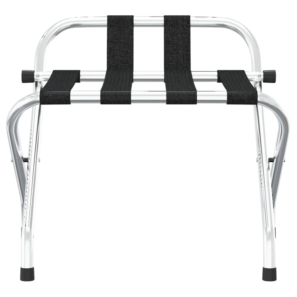 VidaXL Gepäckträger mit Rückenlehne 56x39x52 cm Silber