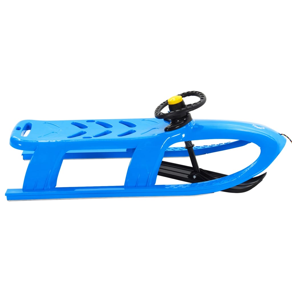 VidaXL Schlitten mit Lenker 102,5 x 40 x 23 cm Polypropylen Blau