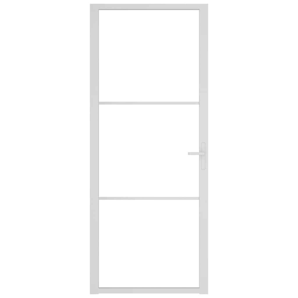 Vidaxl binnendeur 83x201,5 cm esg-glas en aluminium wit