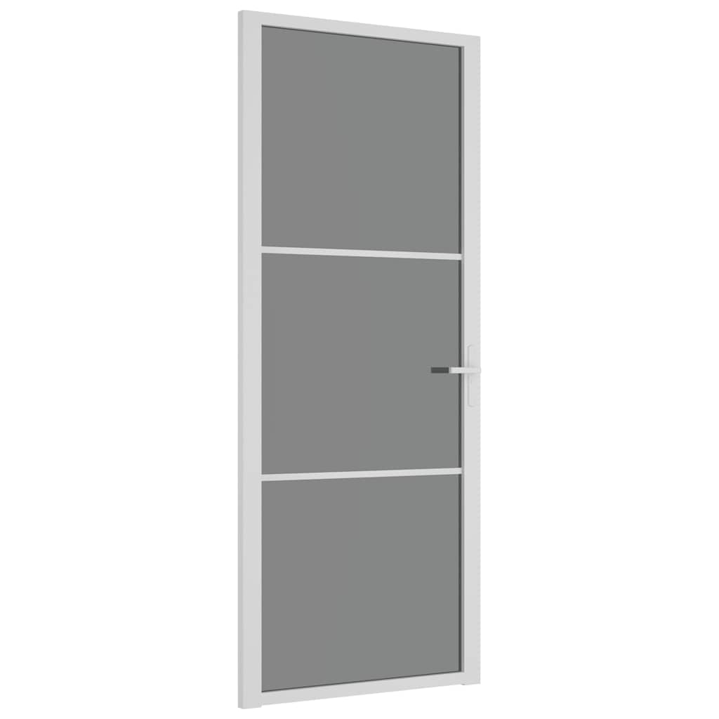 Vidaxl binnendeur 83x201,5 cm esg-glas en aluminium wit