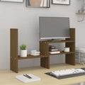 VidaXL Monitorständer (39-72)x17x43 cm Kiefernholz Honigbraun