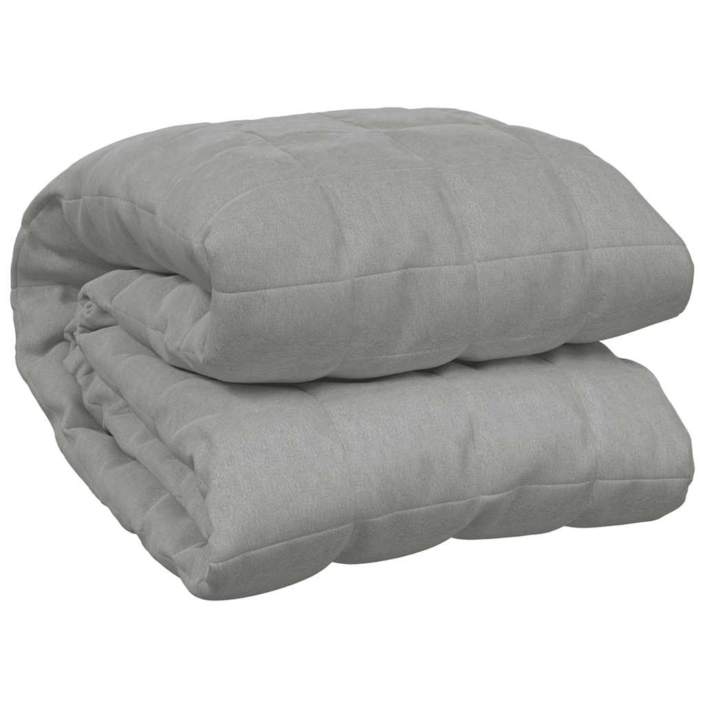 Vidaxxl schwache Decke 120x180 cm 5 kg Stoff grau