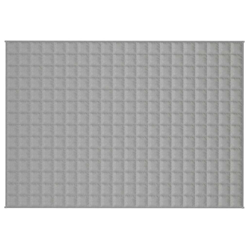 Vidaxl verzwaringsdeken 138x200 cm 6 kg stof grijs