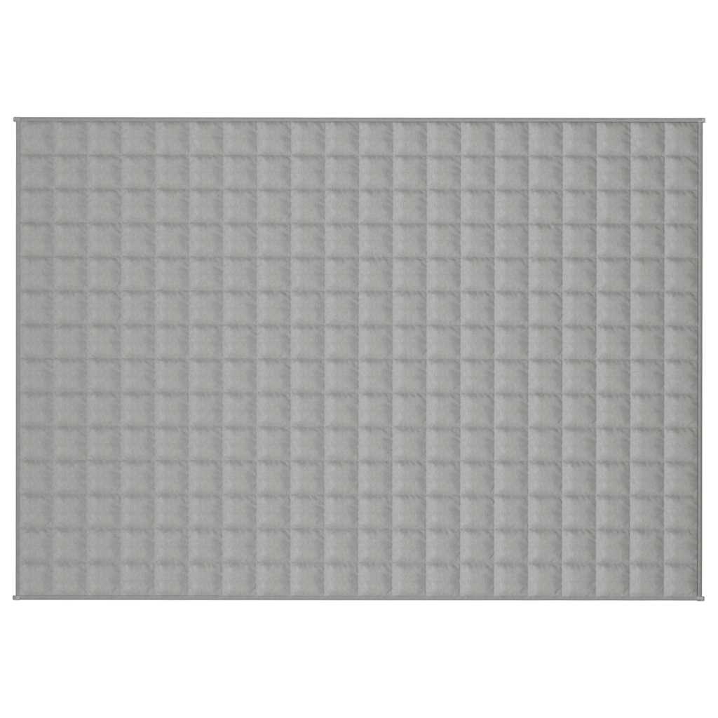 Vidaxxl schwache Decke 138x200 cm 10 kg Stoff grau