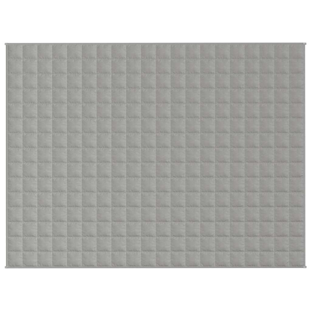 Vidaxl verzwaringsdeken 150x200 cm 7 kg stof grijs