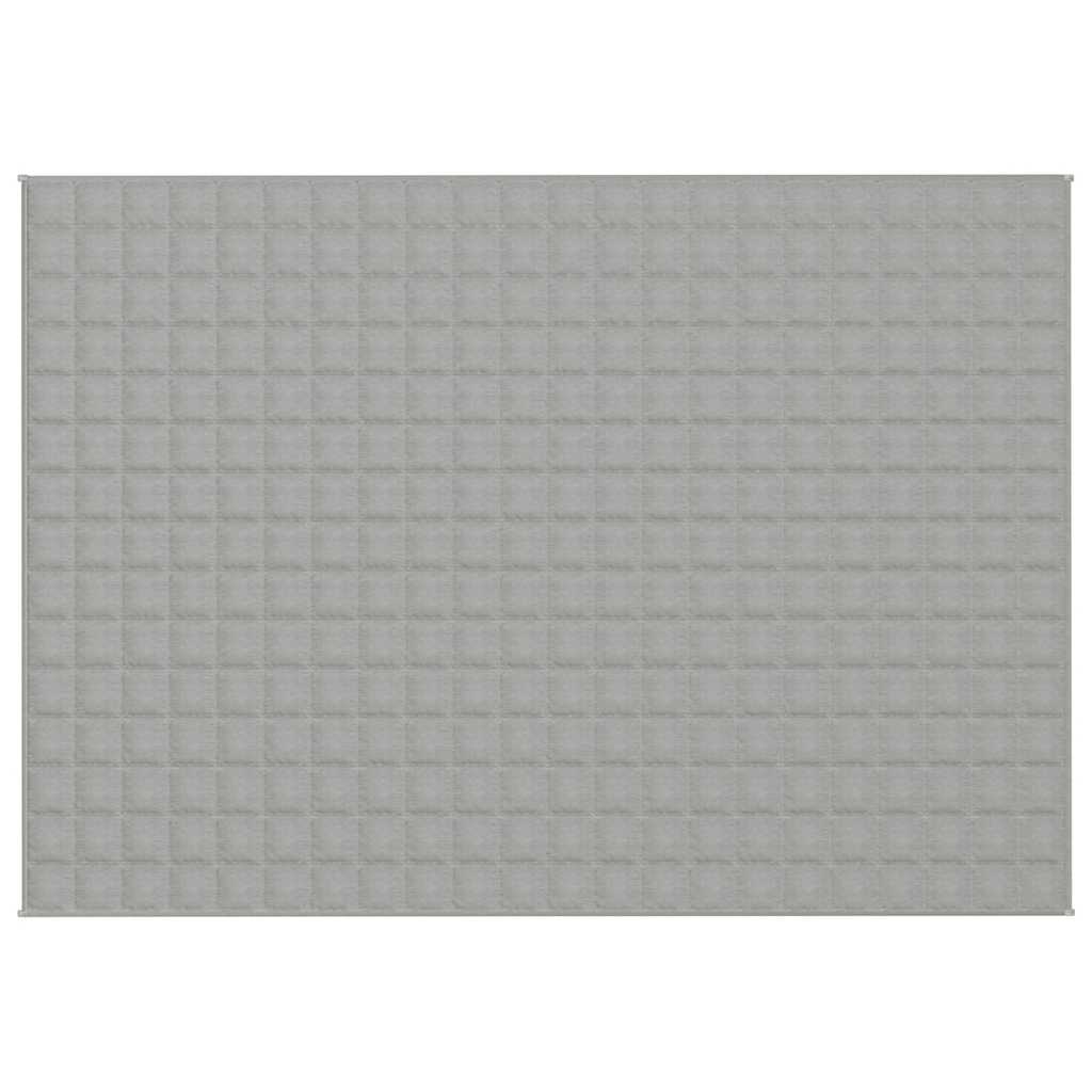 Vidaxl verzwaringsdeken 155x220 cm 7 kg stof grijs