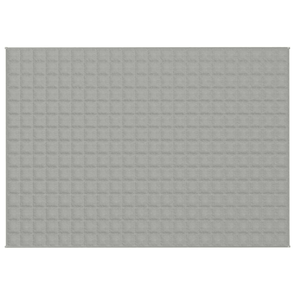 Vidaxl verzwaringsdeken 155x220 cm 11 kg stof grijs
