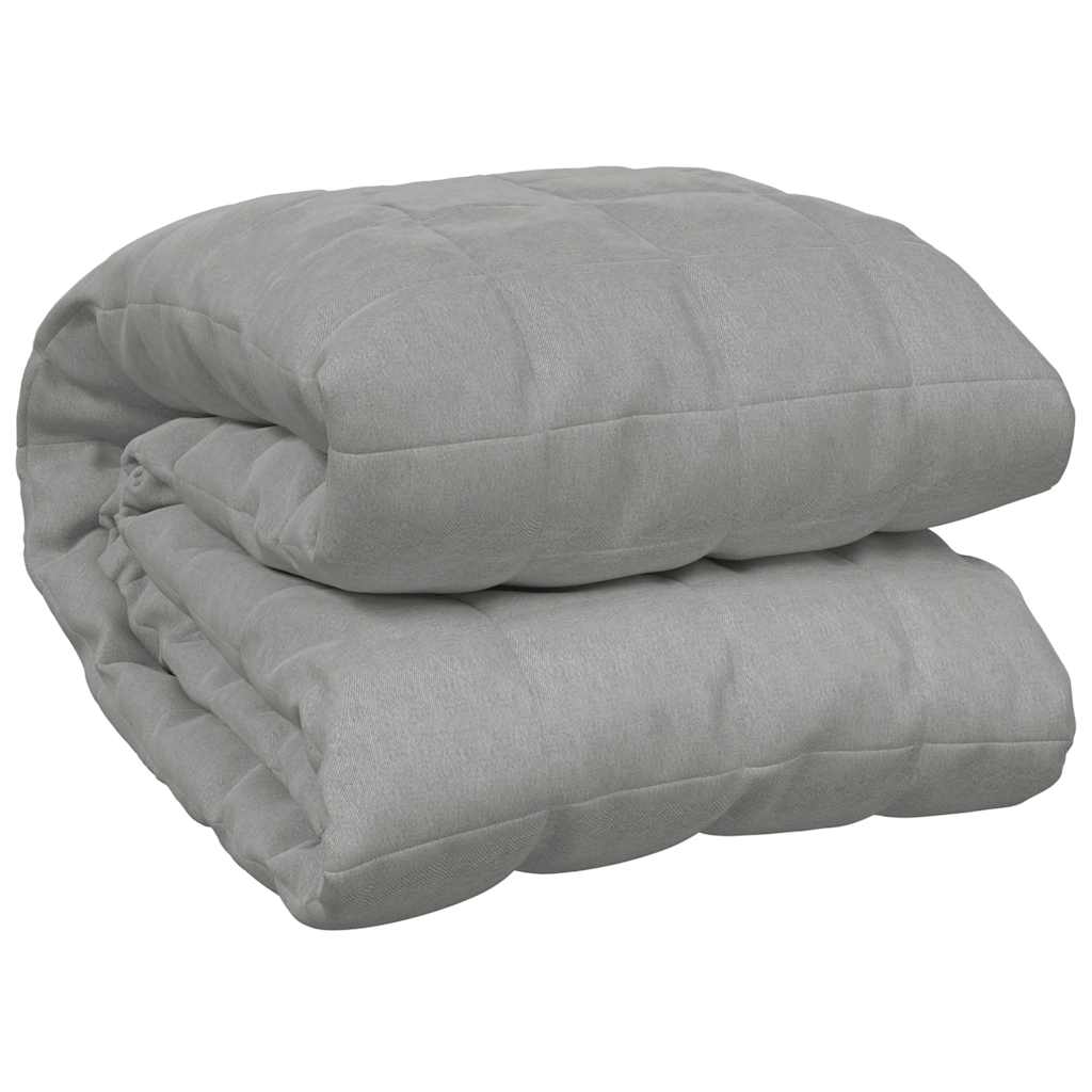 VidaXL schwache Decke 200x200 cm 9 kg Stoff grau