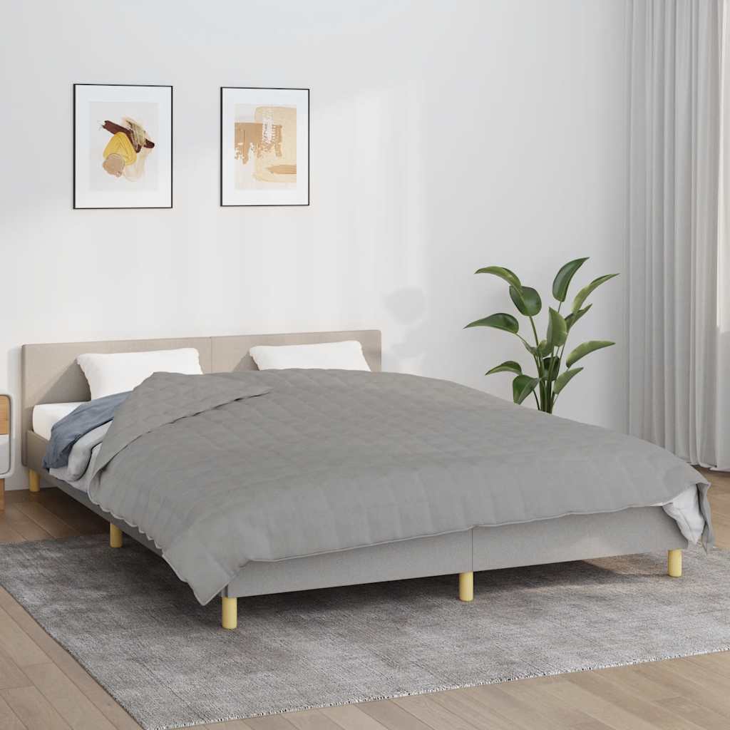 VidaXL schwache Decke 200x200 cm 9 kg Stoff grau