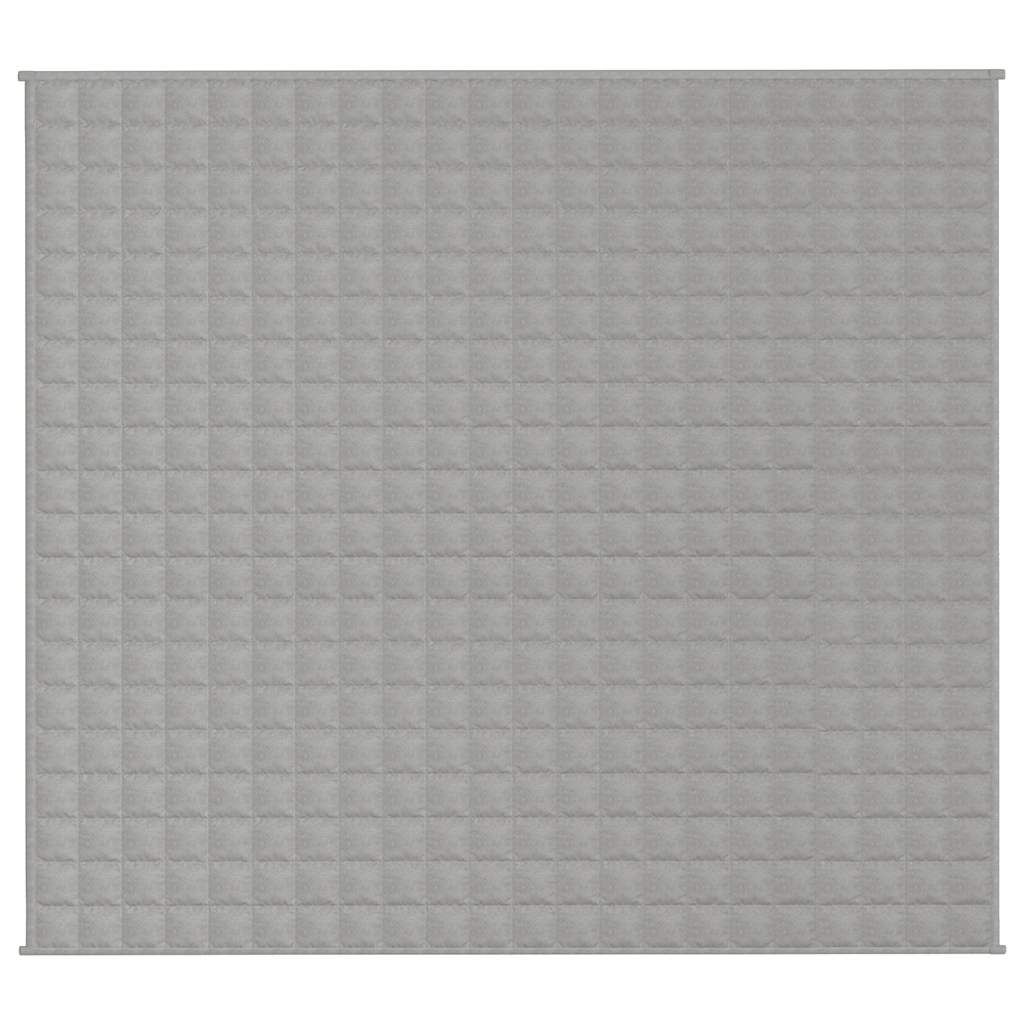 Vidaxl verzwaringsdeken 200x225 cm 13 kg stof grijs