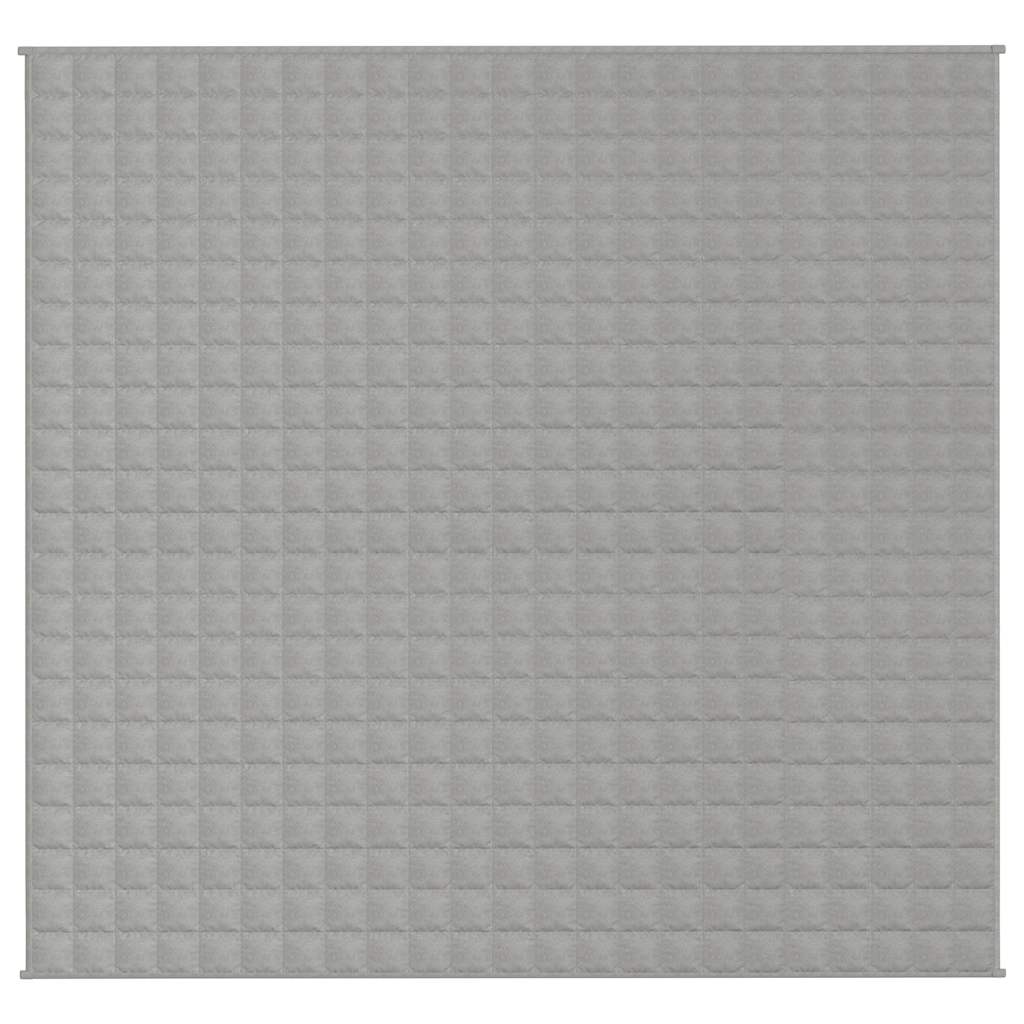 Vidaxl verzwaringsdeken 220x235 cm 11 kg stof grijs