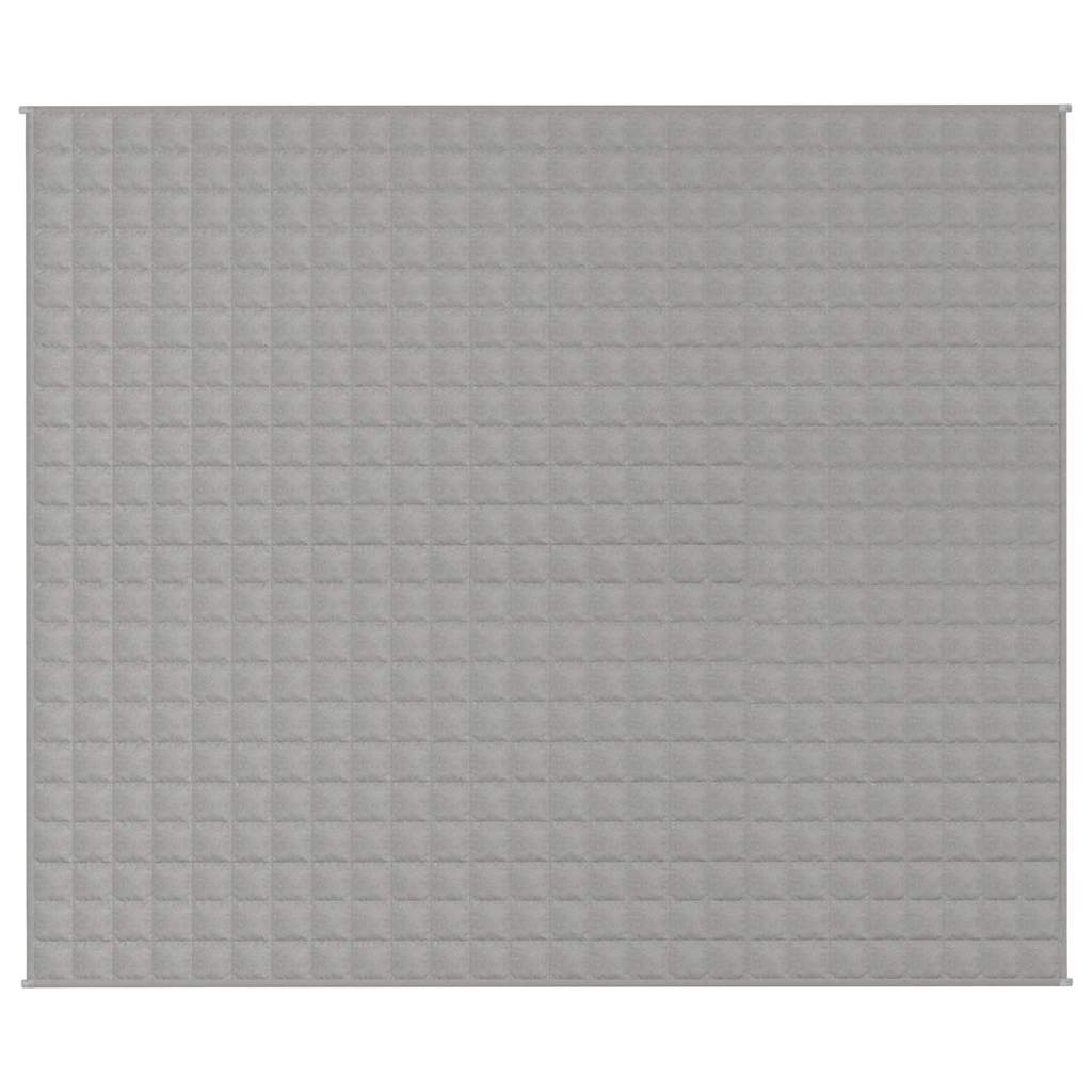 Vidaxl verzwaringsdeken 220x260 cm 11 kg stof grijs