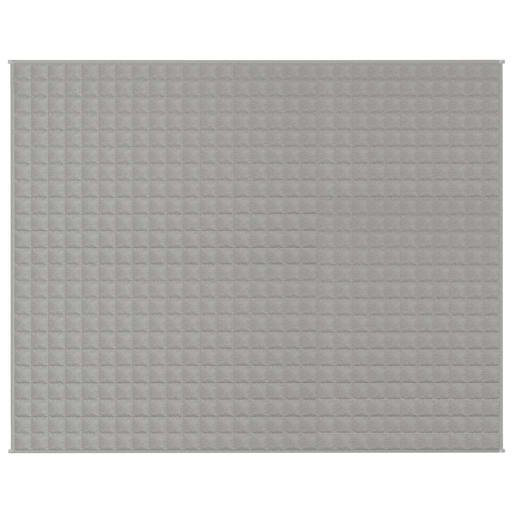 Vidaxl verzwaringsdeken 235x290 cm 15 kg stof grijs