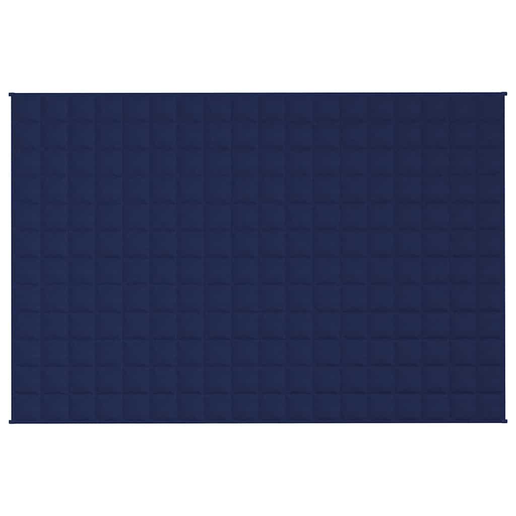 Vidaxl verzwaringsdeken 120x180 cm 5 kg stof blauw