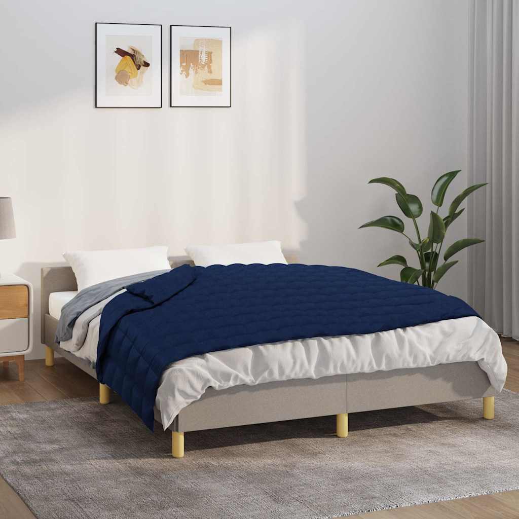 Vidaxl verzwaringsdeken 120x180 cm 5 kg stof blauw