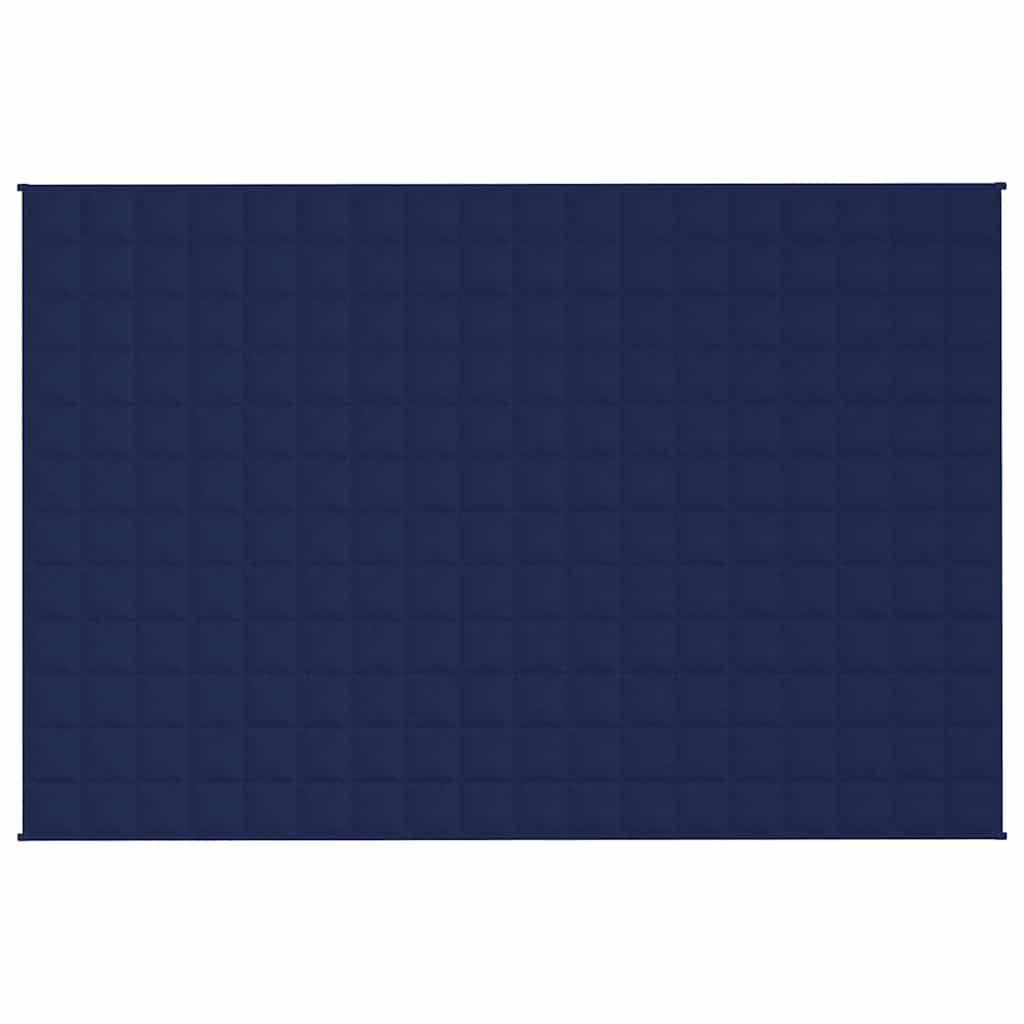 Vidaxl verzwaringsdeken 120x180 cm 9 kg stof blauw