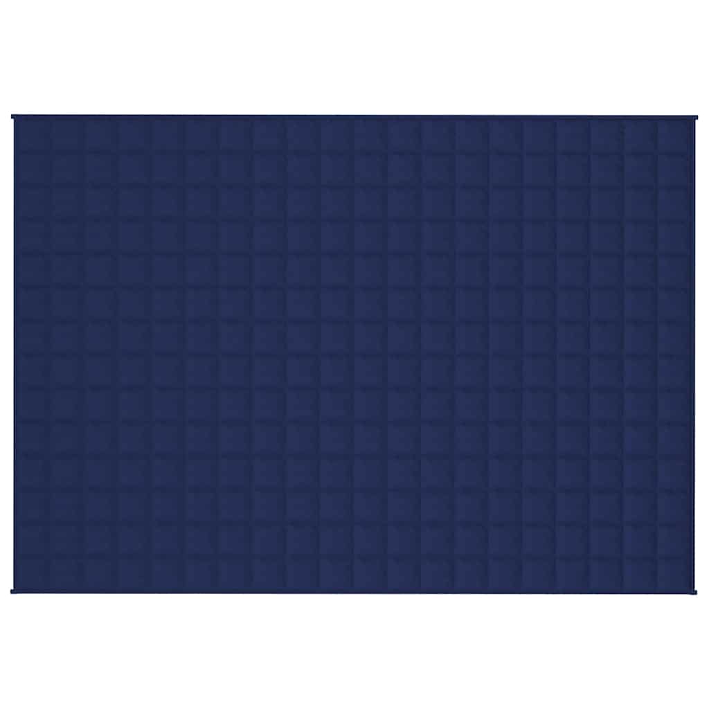 Vidaxl verzwaringsdeken 138x200 cm 6 kg stof blauw