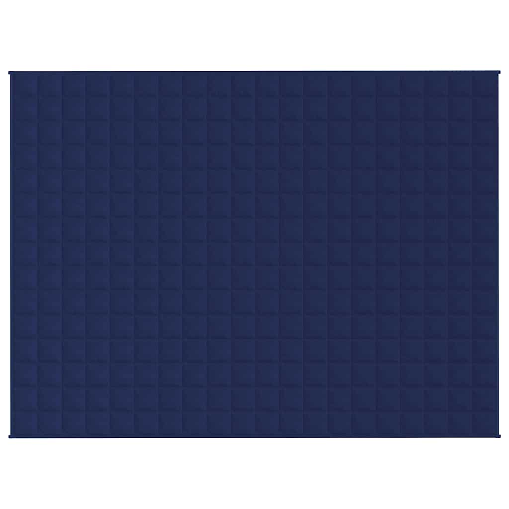 Vidaxl verzwaringsdeken 150x200 cm 7 kg stof blauw
