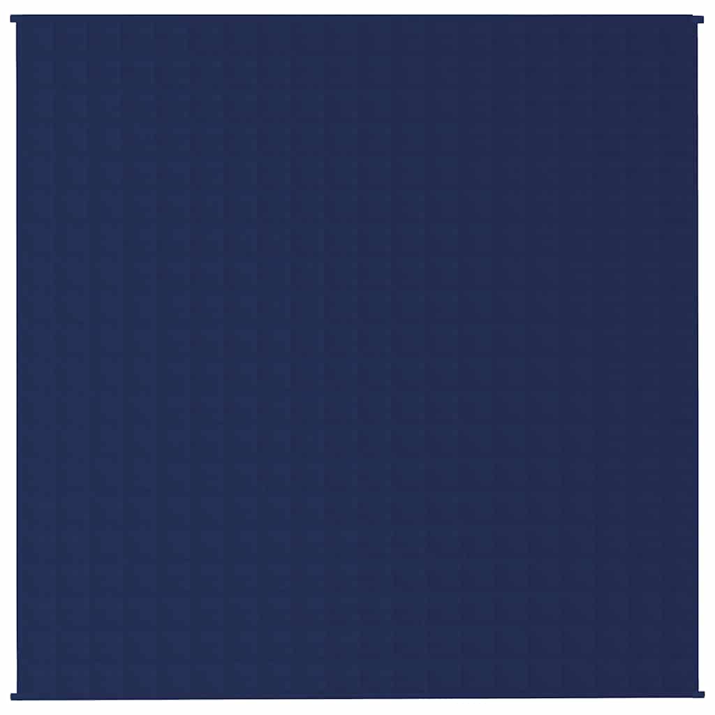 Vidaxl verzwaringsdeken 200x200 cm 9 kg stof blauw