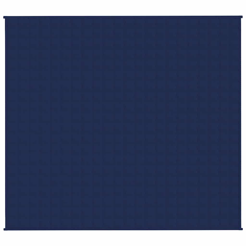 Vidaxl verzwaringsdeken 200x225 cm 9 kg stof blauw