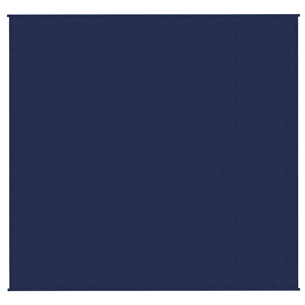 Vidaxl verzwaringsdeken 220x235 cm 15 kg stof blauw