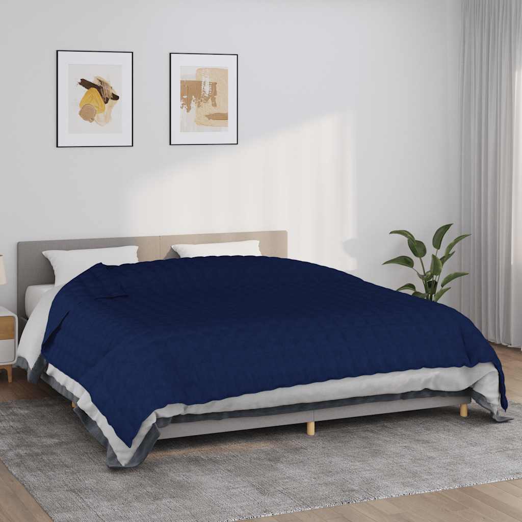 Vidaxxl schwache Decke 235x290 cm 11 kg Stoff blau