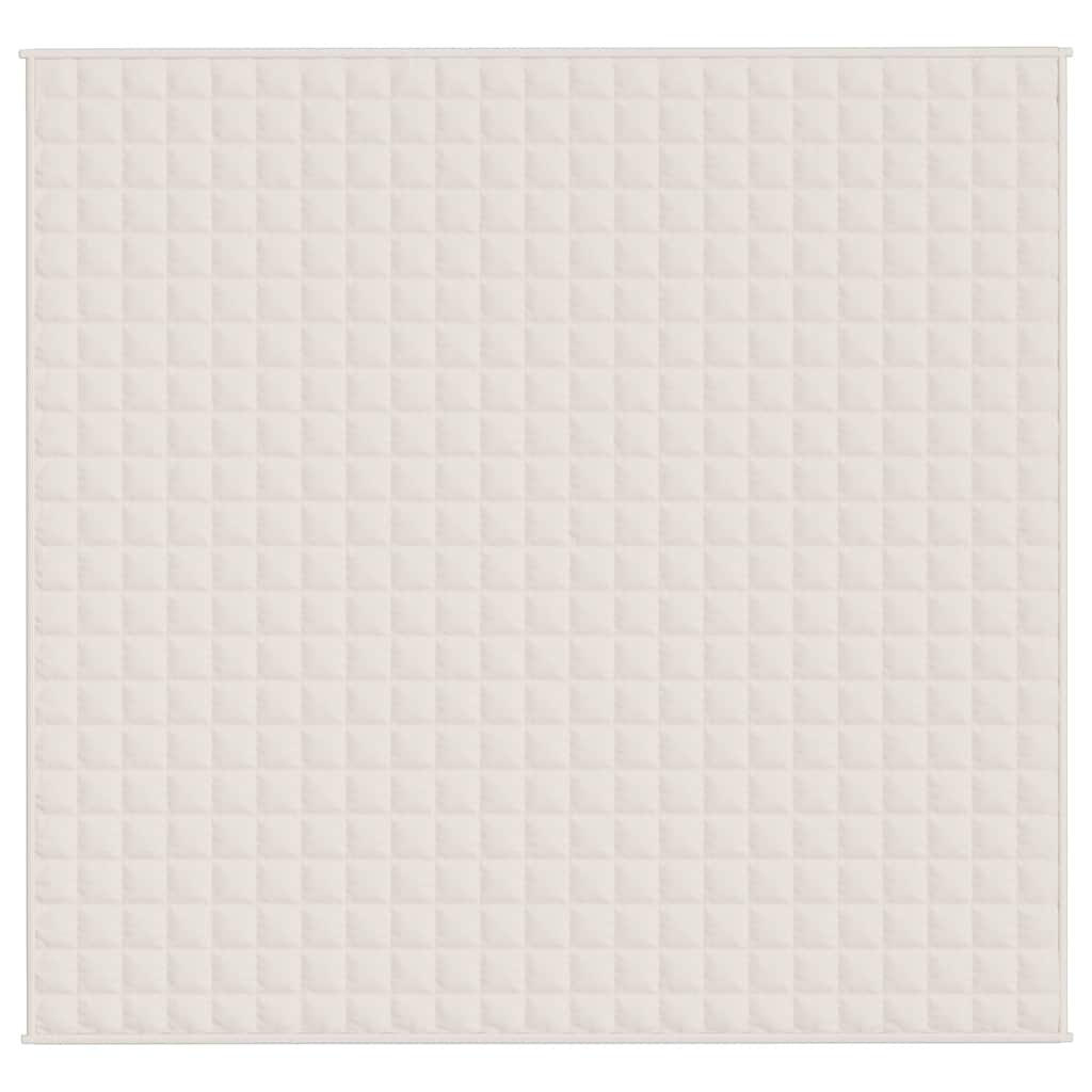 VidaXL schwache Decke 220x235 cm 11 kg Stofflampe creme -gelöscht