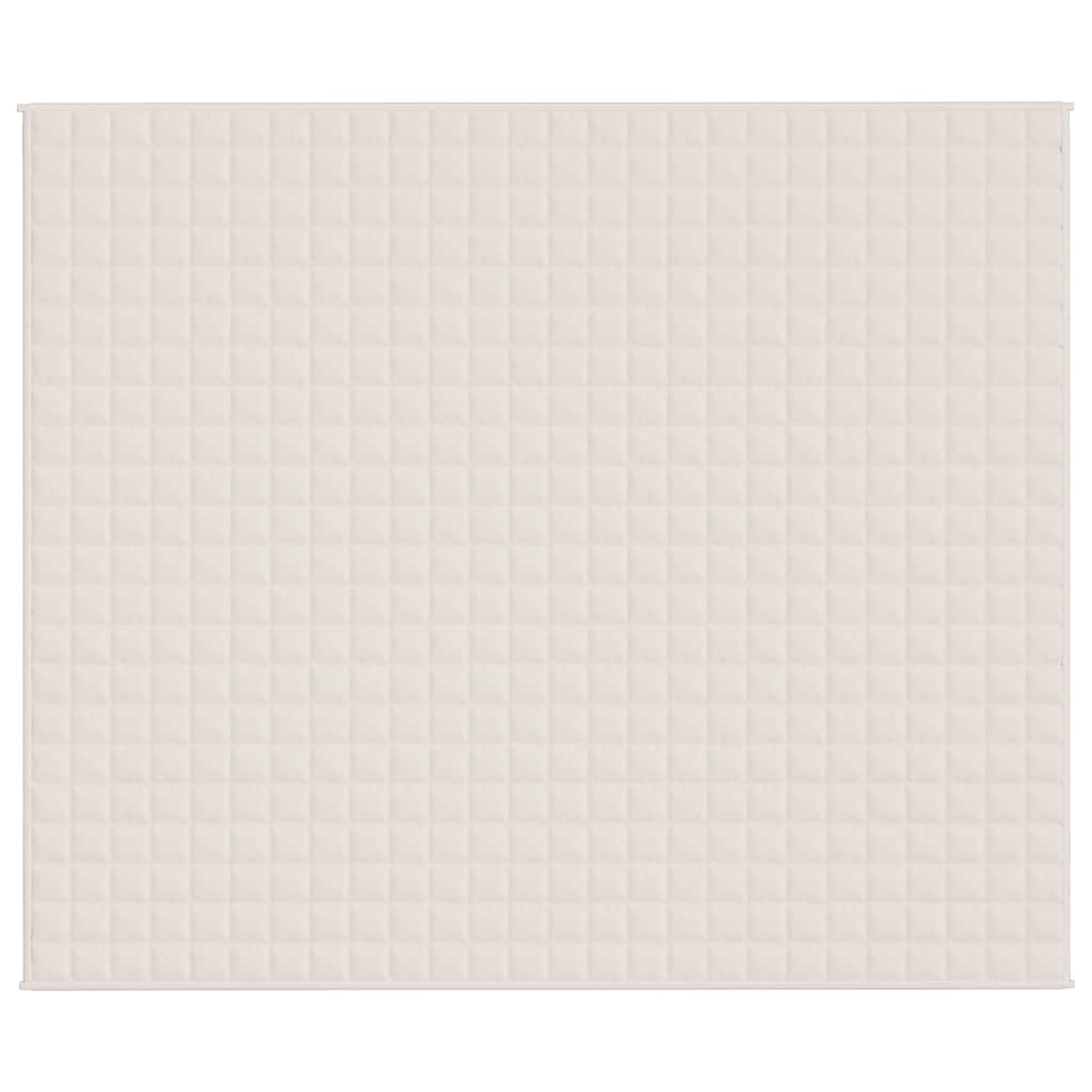 VidaXL schwache Decke 220x260 cm 15 kg Stofflampe creme -gelöscht