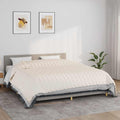 VidaXL schwache Decke 220x260 cm 15 kg Stofflampe creme -gelöscht