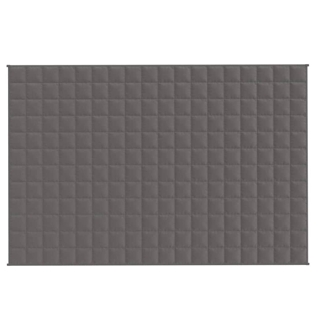 Vidaxl verzwaringsdeken 120x180 cm 5 kg stof grijs