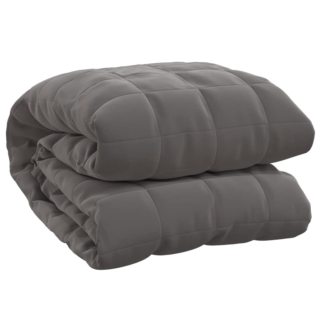 Vidaxxl schwache Decke 120x180 cm 9 kg Stoff grau