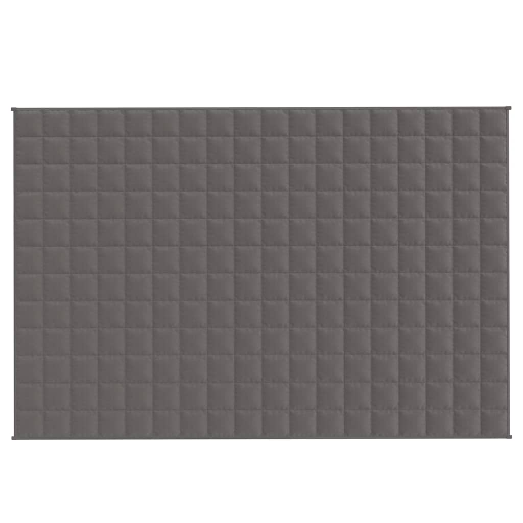 Vidaxxl schwache Decke 120x180 cm 9 kg Stoff grau