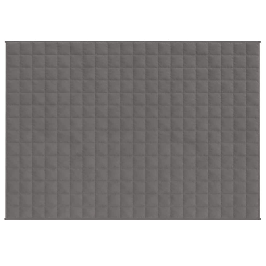 Vidaxl verzwaringsdeken 150x200 cm 7 kg stof grijs