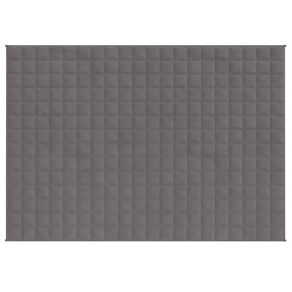 Vidaxxl schwache Decke 150x200 cm 11 kg Stoff grau
