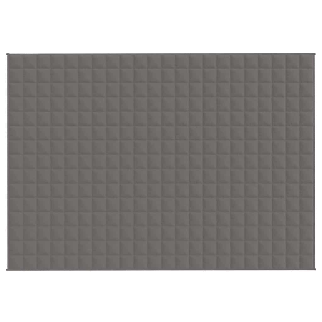 Vidaxxl schwache Decke 155x220 cm 7 kg Stoff grau