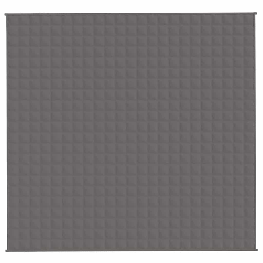 Vidaxl verzwaringsdeken 220x235 cm 11 kg stof grijs
