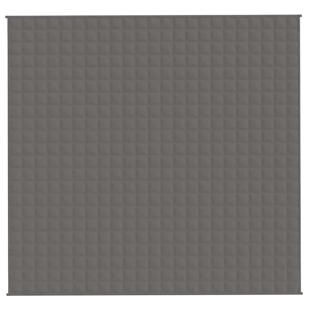 Vidaxl verzwaringsdeken 220x235 cm 15 kg stof grijs