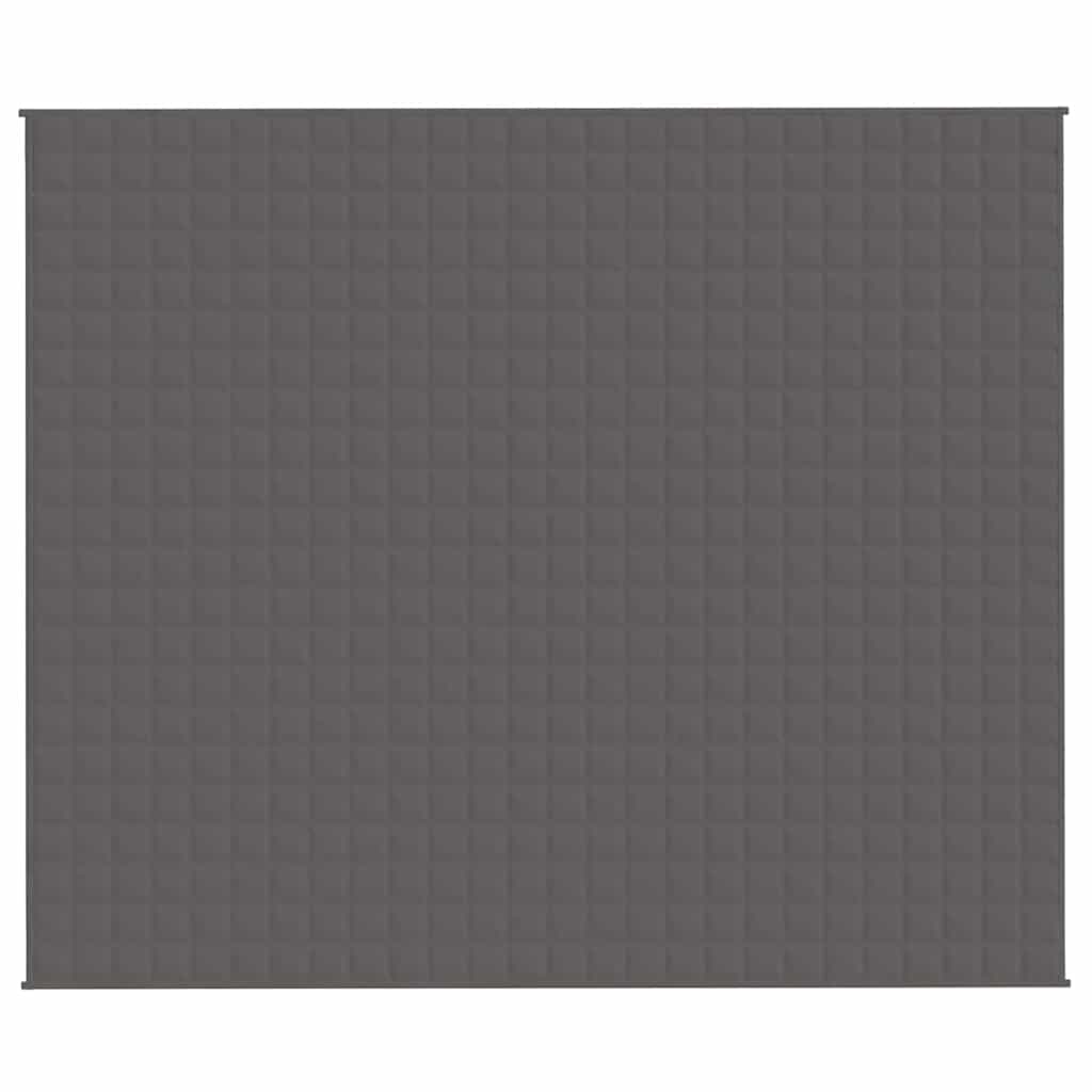 Vidaxxl schwache Decke 220x260 cm 15 kg Stoff grau