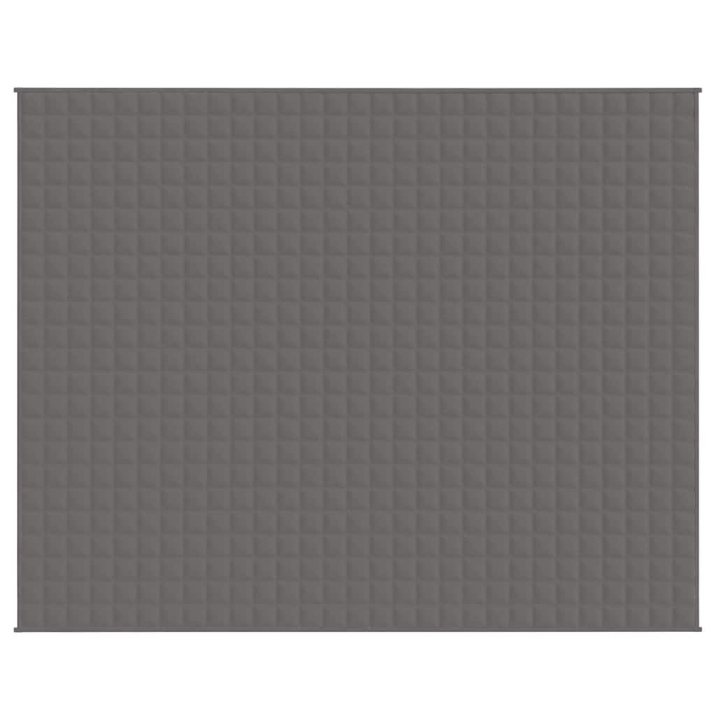 Vidaxl verzwaringsdeken 235x290 cm 11 kg stof grijs