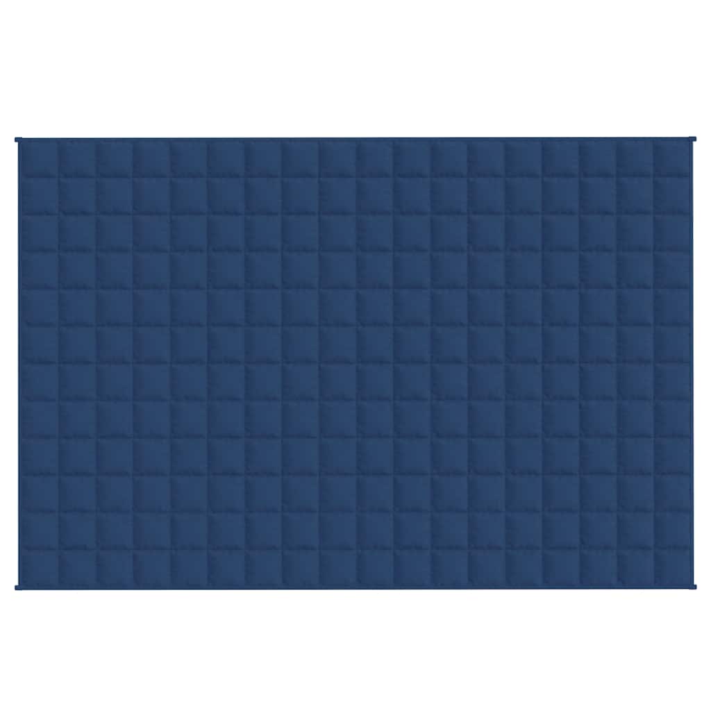 Vidaxl verzwaringsdeken 120x180 cm 5 kg stof blauw