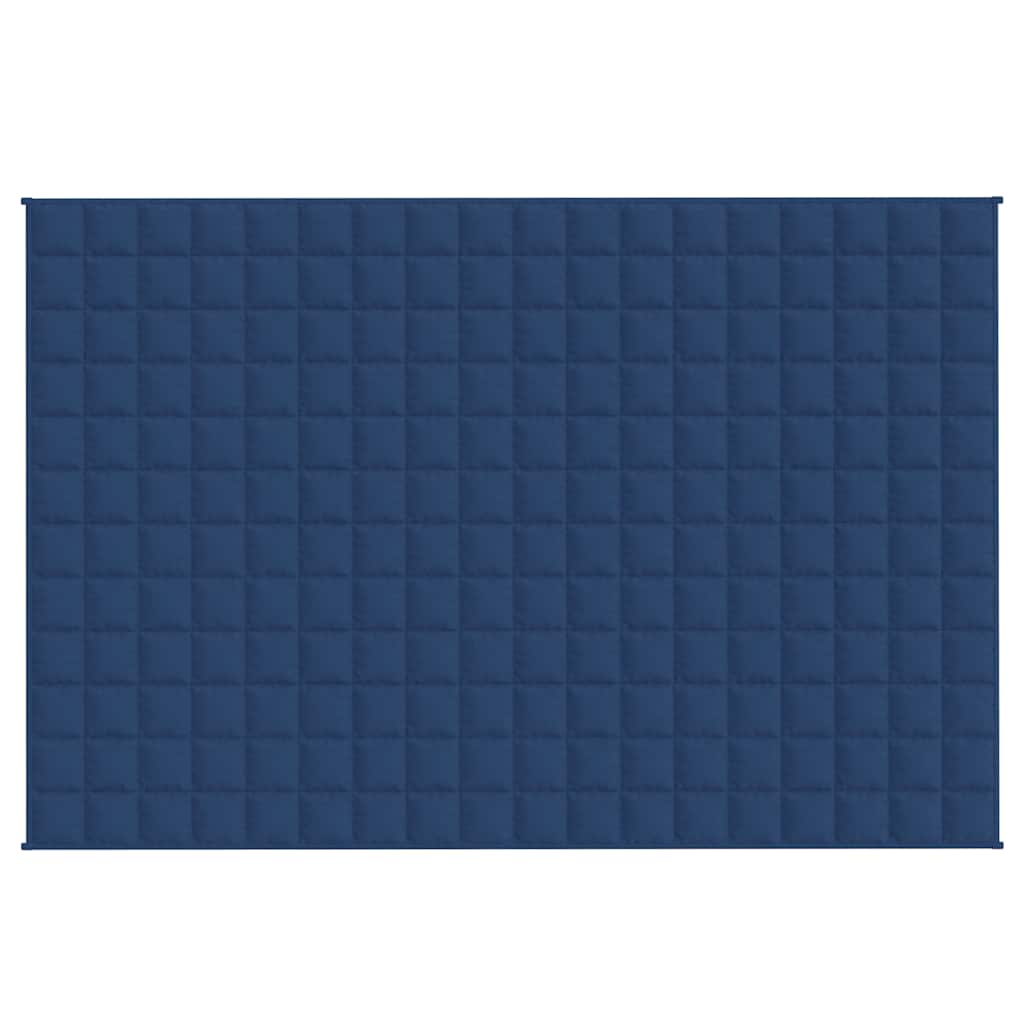 Vidaxxl schwache Decke 120x180 cm 9 kg Stoff blau