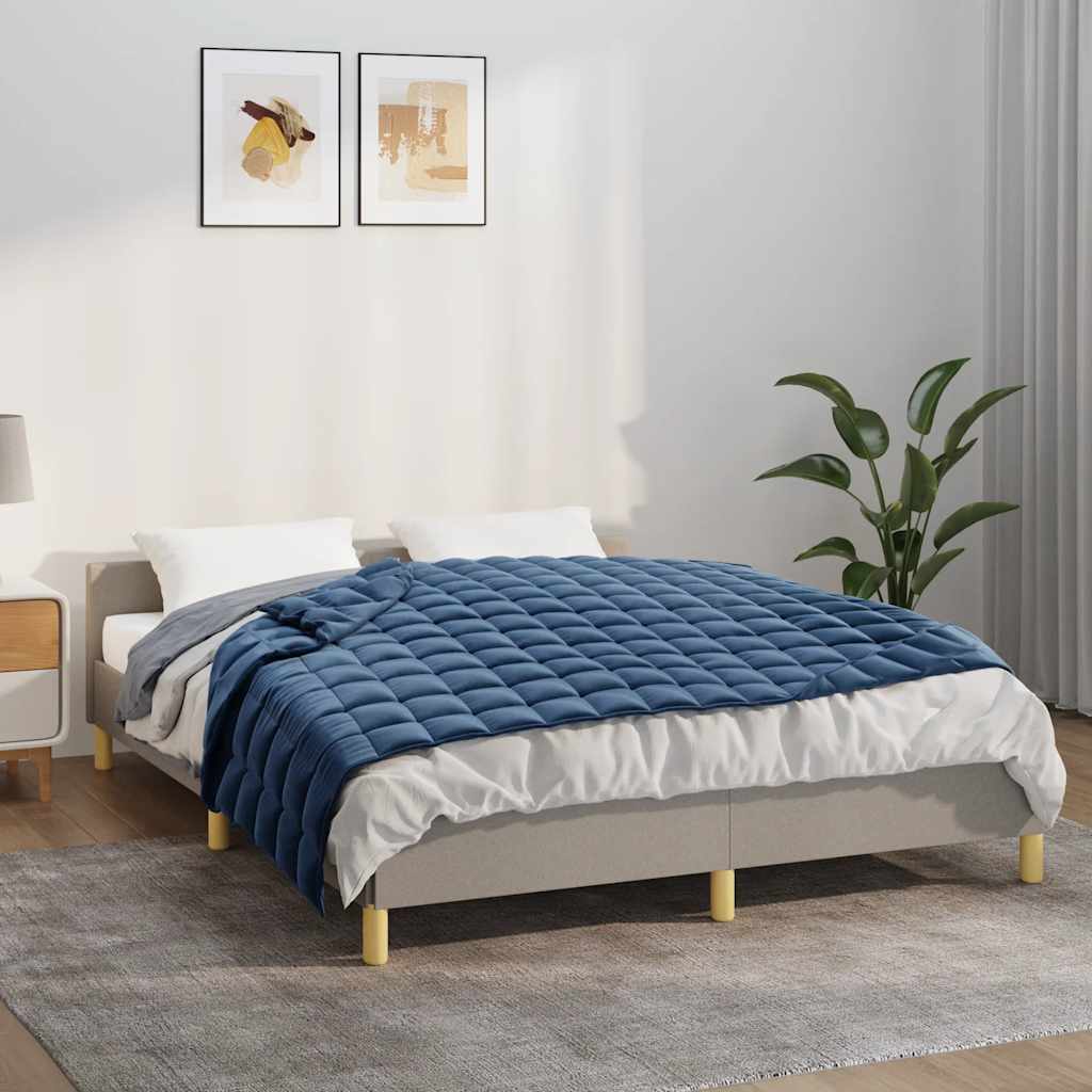 VidaXL schwache Decke 150x200 cm 7 kg Stoff blau
