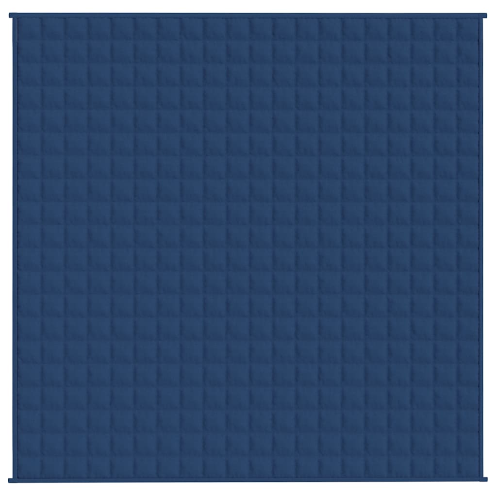 Vidaxl verzwaringsdeken 200x200 cm 9 kg stof blauw