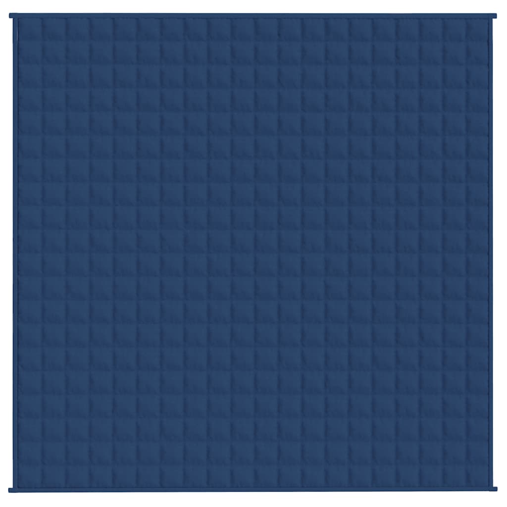 Vidaxl verzwaringsdeken 200x200 cm 13 kg stof blauw