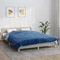 Vidaxl verzwaringsdeken 200x200 cm 13 kg stof blauw