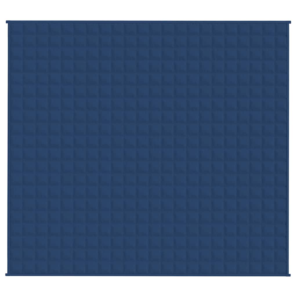 Vidaxl verzwaringsdeken 200x225 cm 13 kg stof blauw