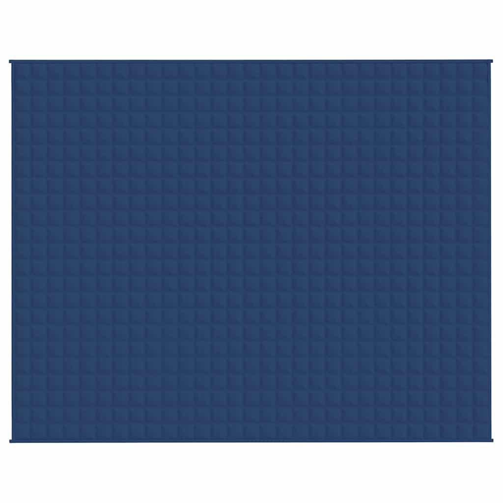 Vidaxl verzwaringsdeken 235x290 cm 15 kg stof blauw