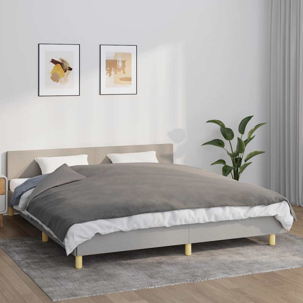Vidaxl Schaukeldeck mit Abdeckung 155 x 220 cm 7 kg Stoff grau